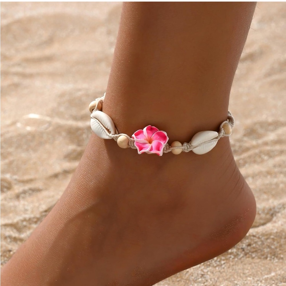Pink and White Shell Bracelet